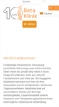 Mobile Screenshot of betaklinik.de